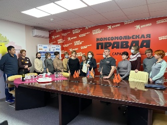 Елена Перепелицина встретилась с коллективом издательского дома «Волга-Медиа»